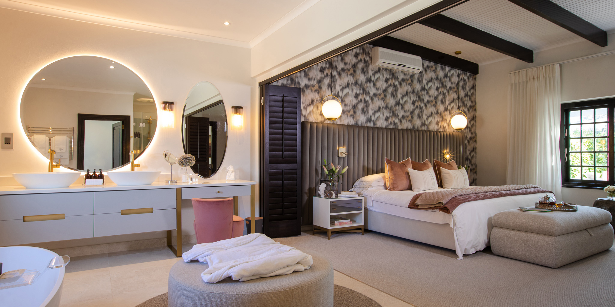 open plan suite, steenberg hotel, cape town, south africa