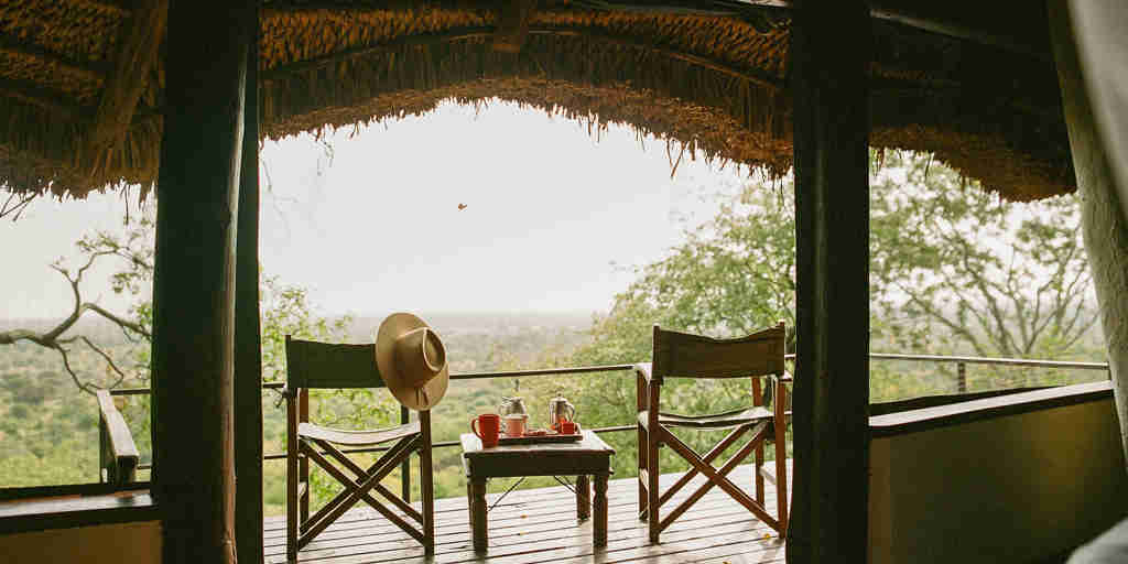 bedroom balcony, candle lit bath, elsas kopje meru, meru national park, kenya