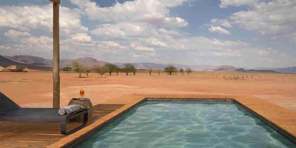 swimming pool, namibrand nature reserve, namibia