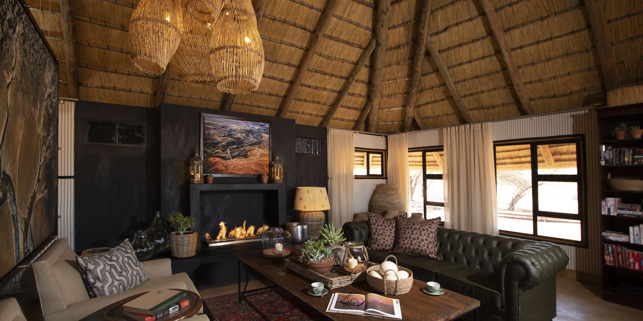 main area and lounge, namibrand nature reserve, namibia