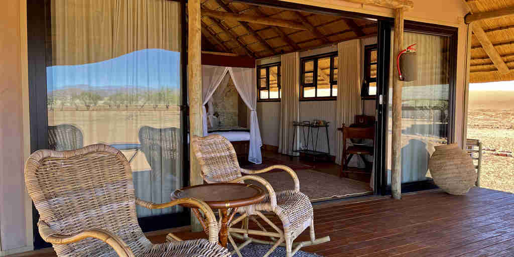 bedroom decking, namibrand nature reserve, namibia