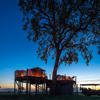 star bed exterior, linkwasha camp, hwange national park, zimbabwe