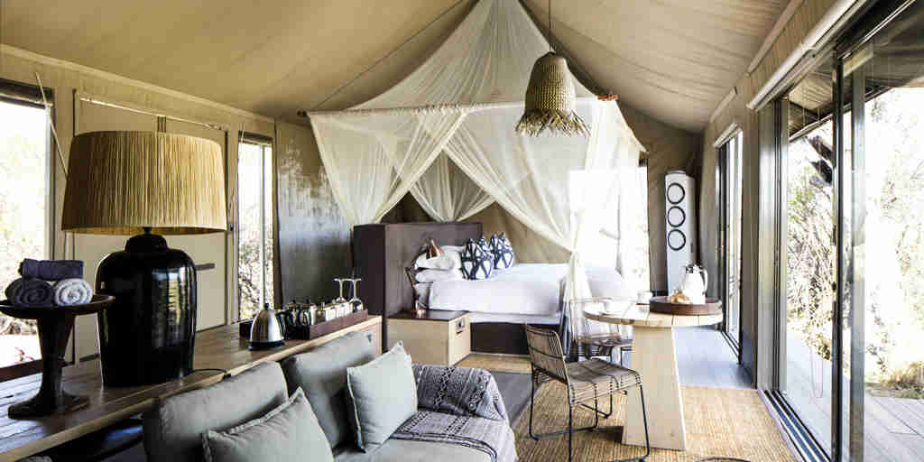 bedroom, linkwasha camp, hwange national park, zimbabwe