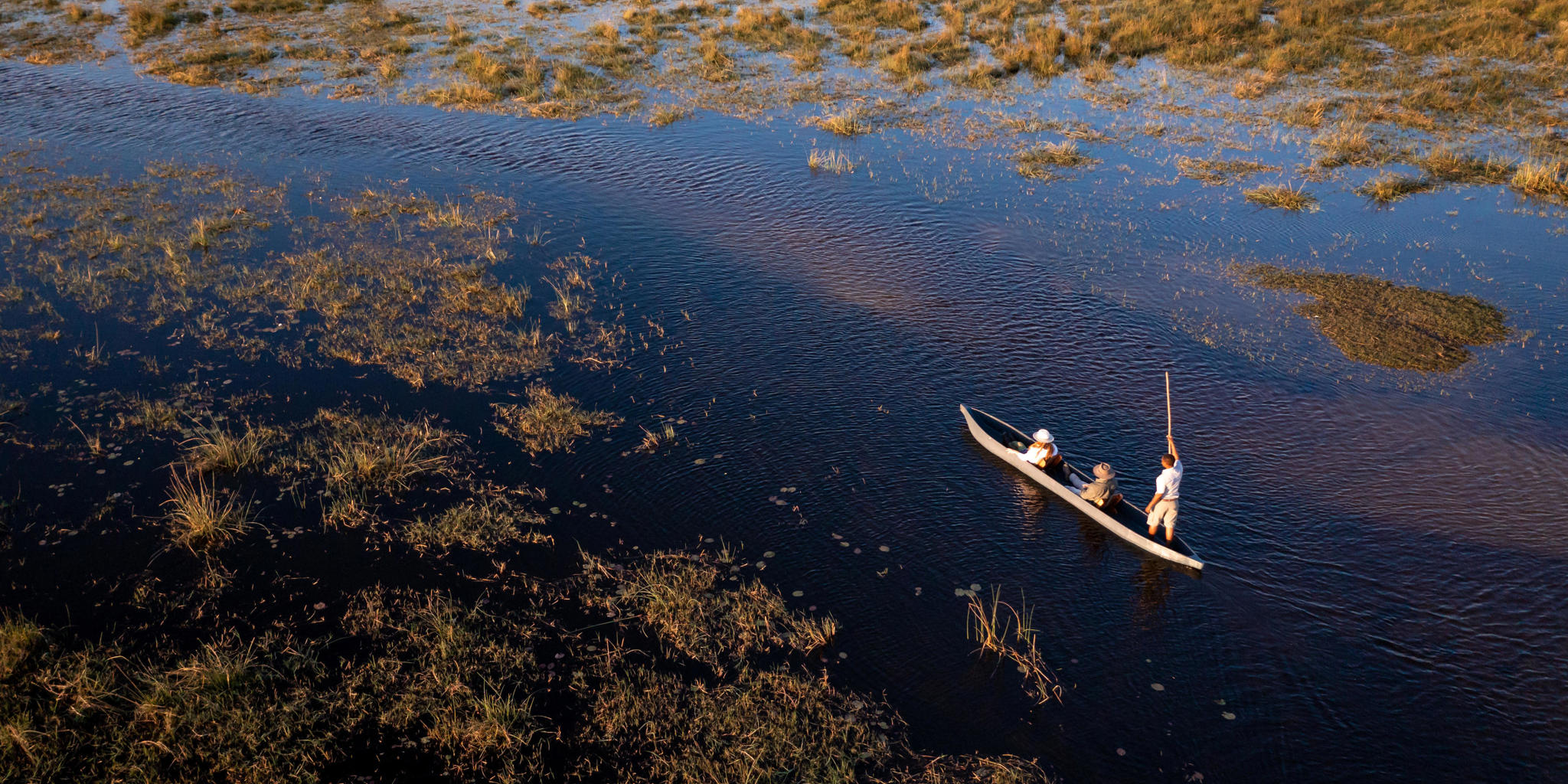 mokoro, abu camp, okavango delta, botswana