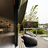 pool area, abu camp, okavango delta, botswana