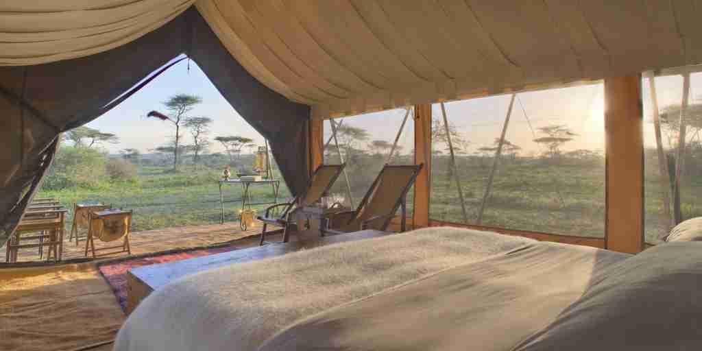 bedroom tent, and beyond serengeti under canvas, tanzania