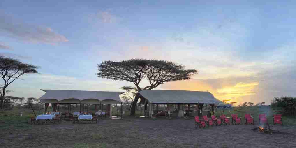 camp exterior, and beyond serengeti under canvas, tanzania