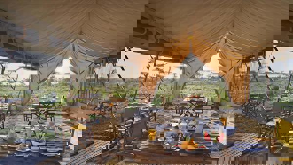 main tent, and beyond serengeti under canvas, tanzania