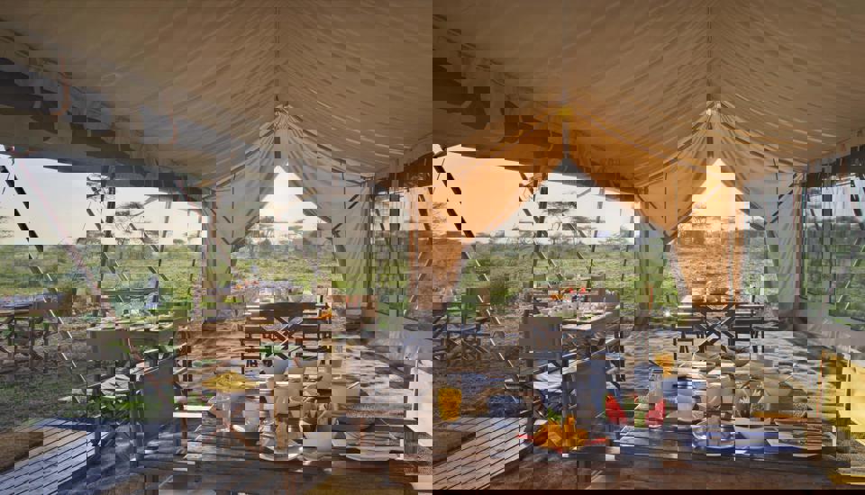 main tent, and beyond serengeti under canvas, tanzania