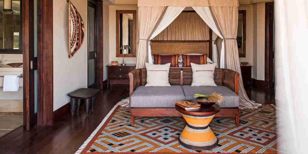double bedroom, four seasons serengeti, tanzania