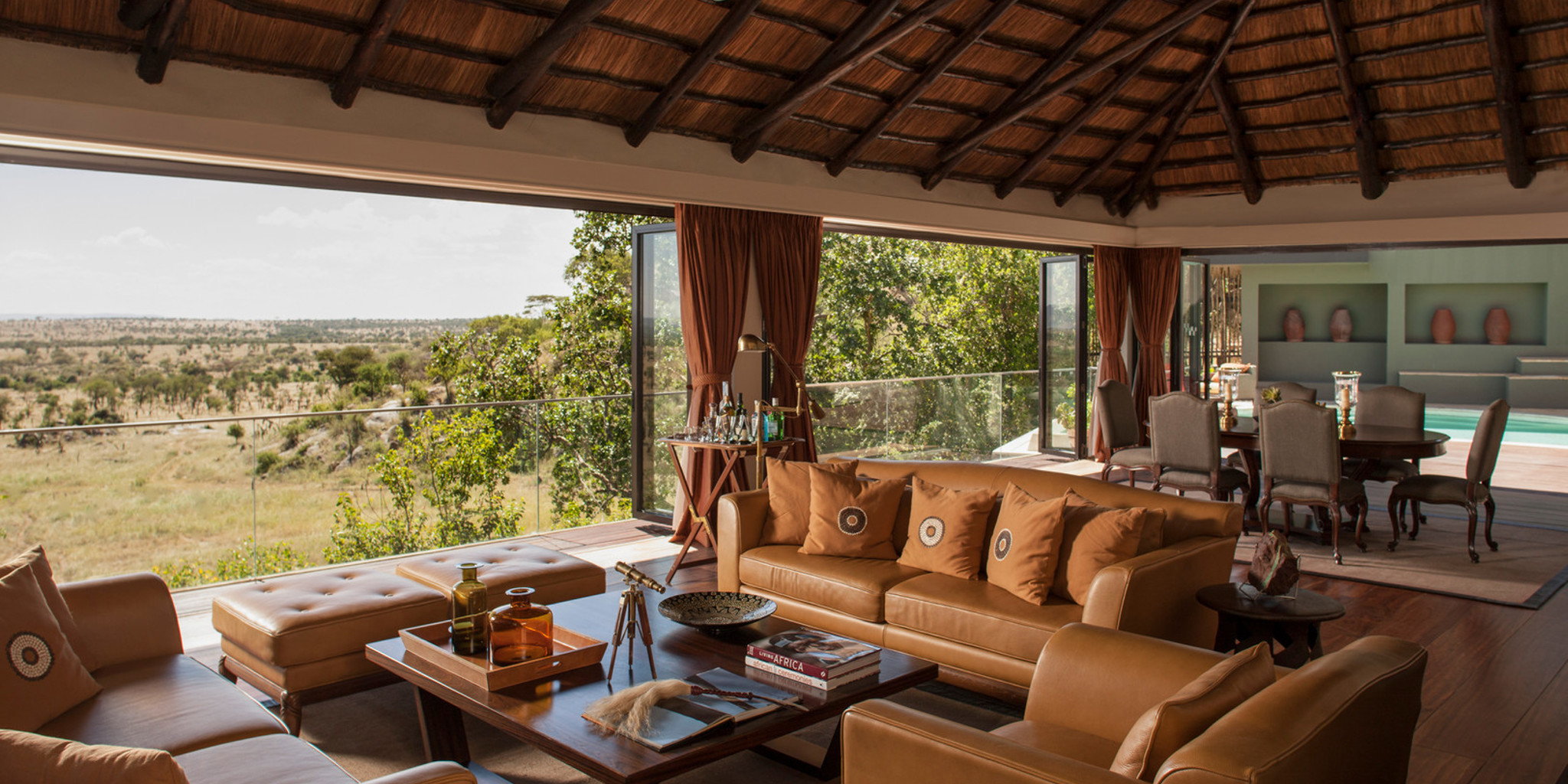 lounge area, four seasons serengeti, tanzania