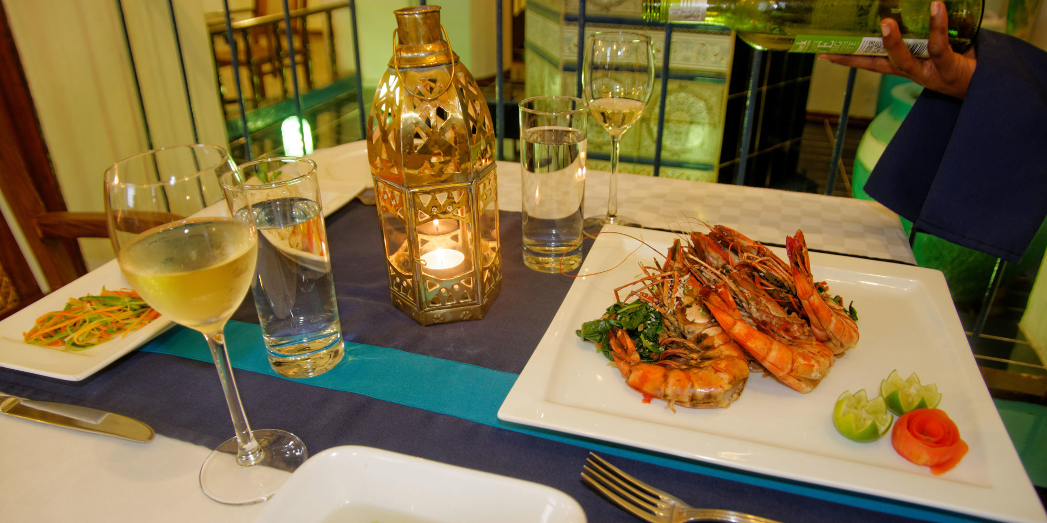 restaurent menu, zanzibar palace hotel, tanzania beach resorts