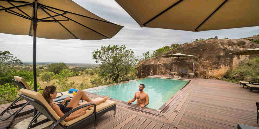 Main pool area, lemala kuria hills lodge, the serengeti, tanzania