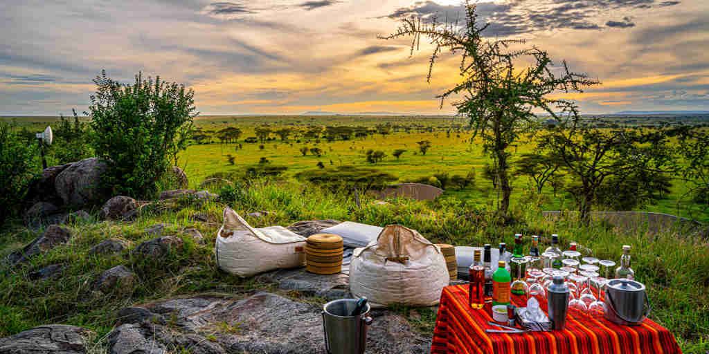sundowner, lemala kuria hills lodge, the serengeti, tanzania