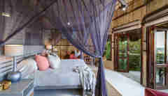 bedroom, thonga beach lodge, kwazulu natal coast, south africa