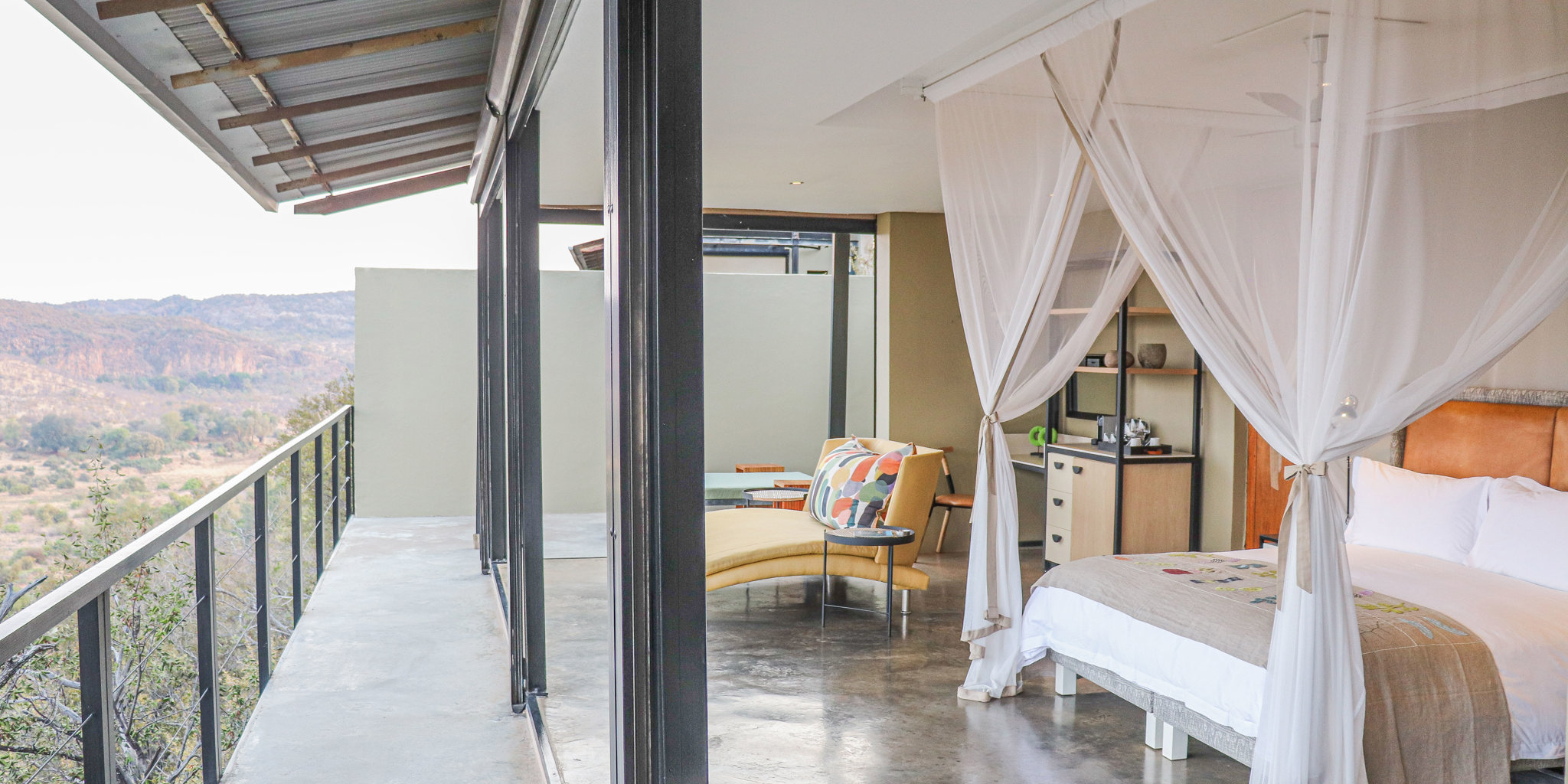 bedroom view,  the outpost kruger, kruger national park, south africa