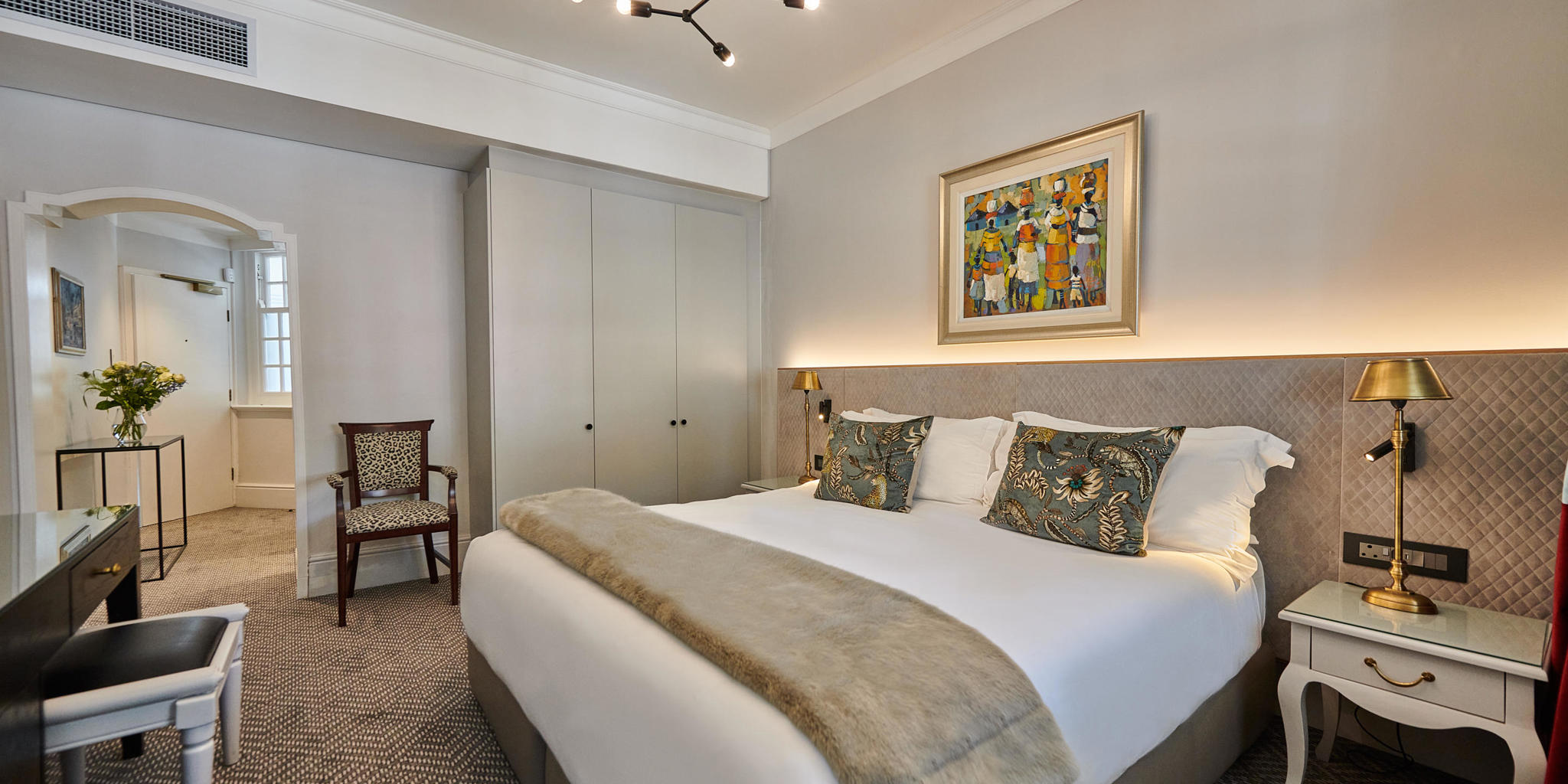 double bedroom,  the winchester hotel, cape town, south africa