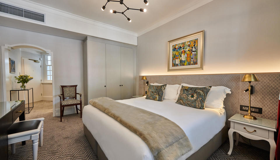 double bedroom,  the winchester hotel, cape town, south africa