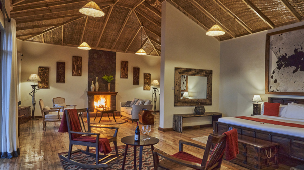 suite area, nkuringo bwindi gorilla lodge, bwindi impenetrable national park, uganda