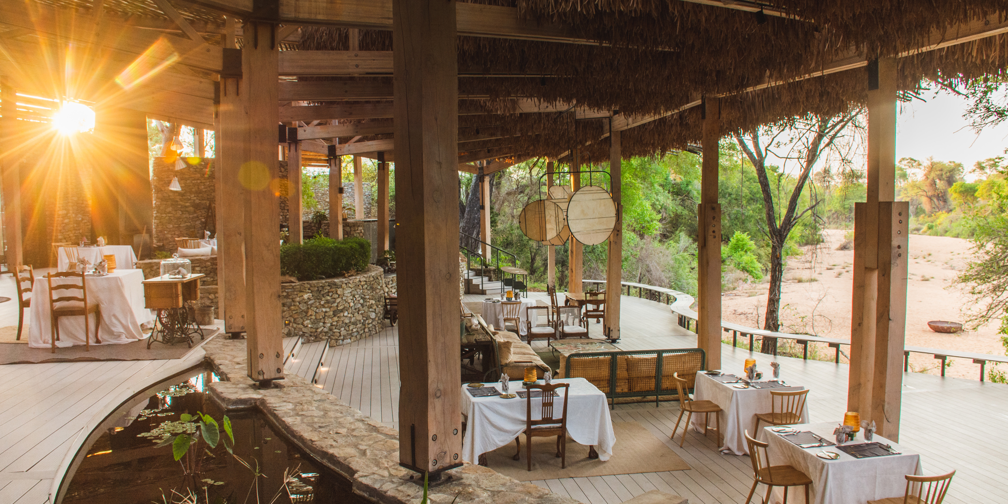 dining, saseka tented camp, kruger national park, south africa