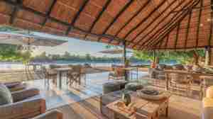view from main area, main area, mchenja bush camp, south luangwa national park, zambia