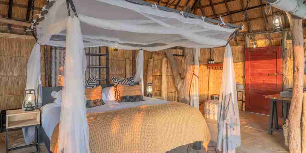bed,  time and tide kakuli bush camp, south luangwa national park, zambia