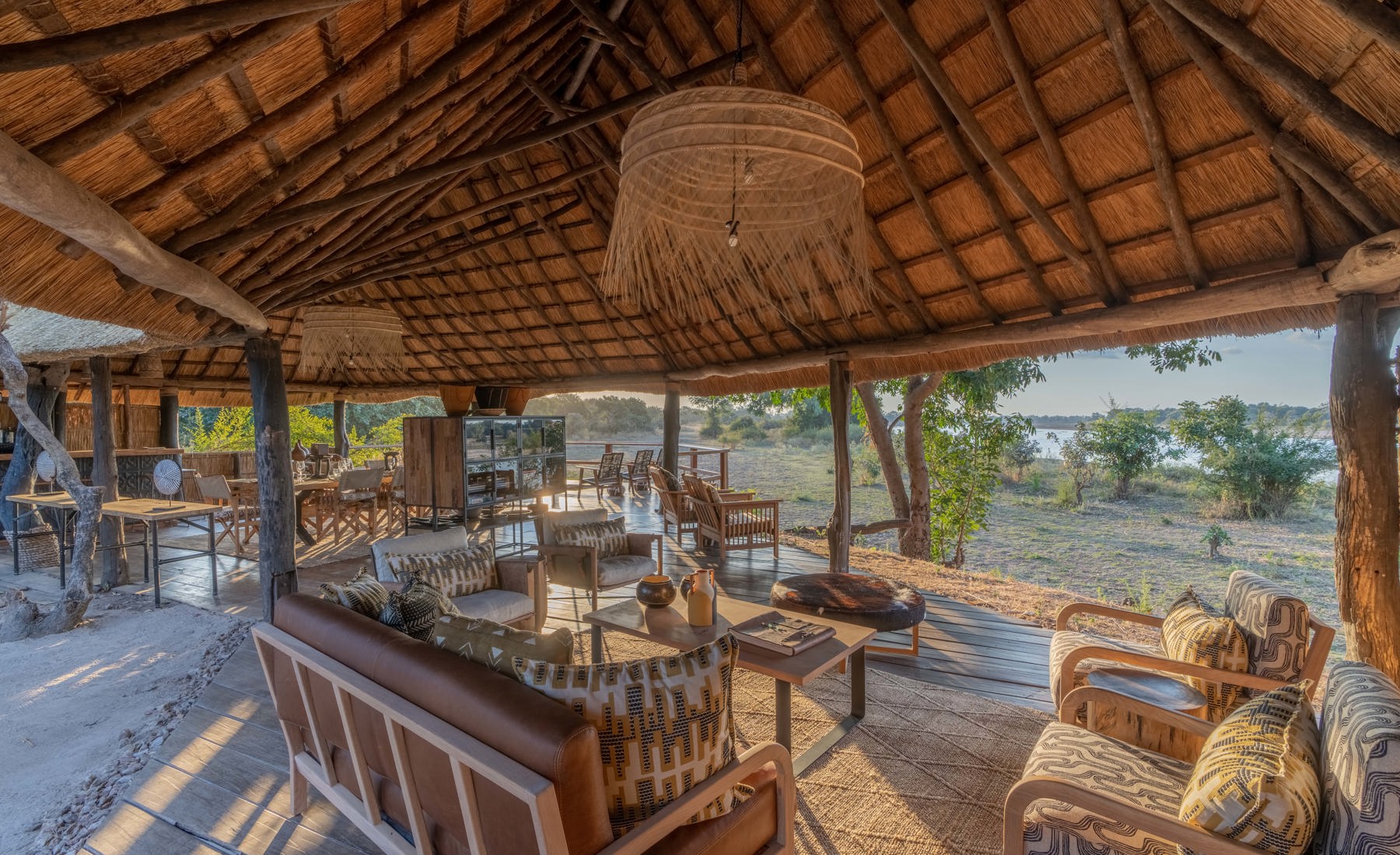 main area, time and tide kakuli bush camp, south luangwa national park, zambia