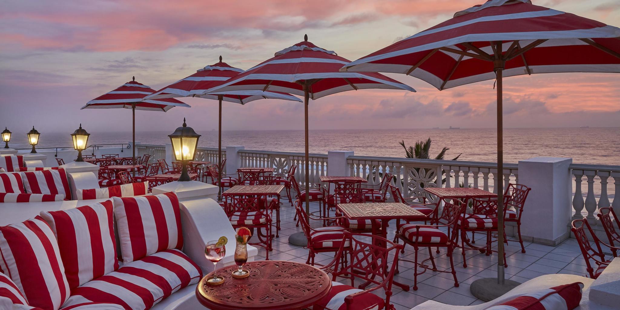 lighthouse dining area, oyster box hotel, umhlanga, south africa