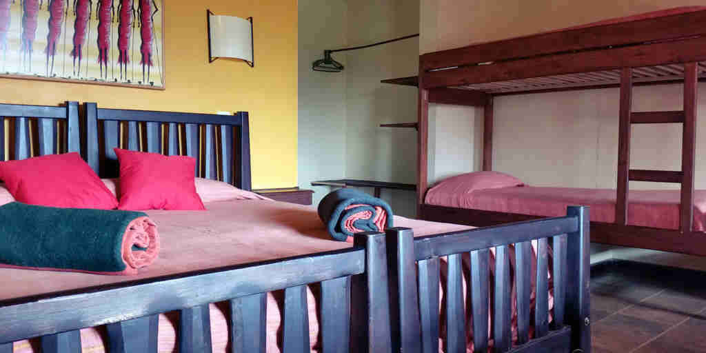 bedroom area, rhino lodge, the ngorongoro crater, tanzania