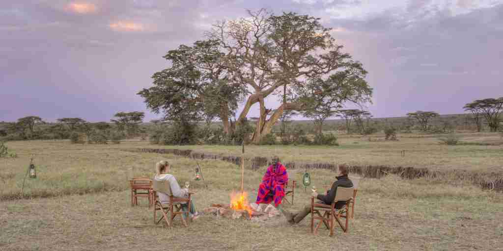 camp fire, basecamp eagle view, greater mara conservancies, kenya