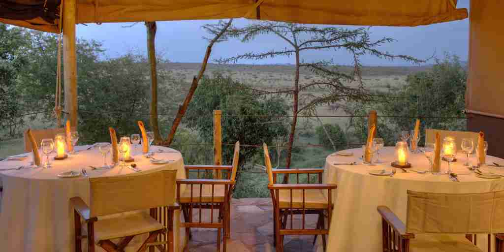 dining, basecamp eagle view, greater mara conservancies, kenya