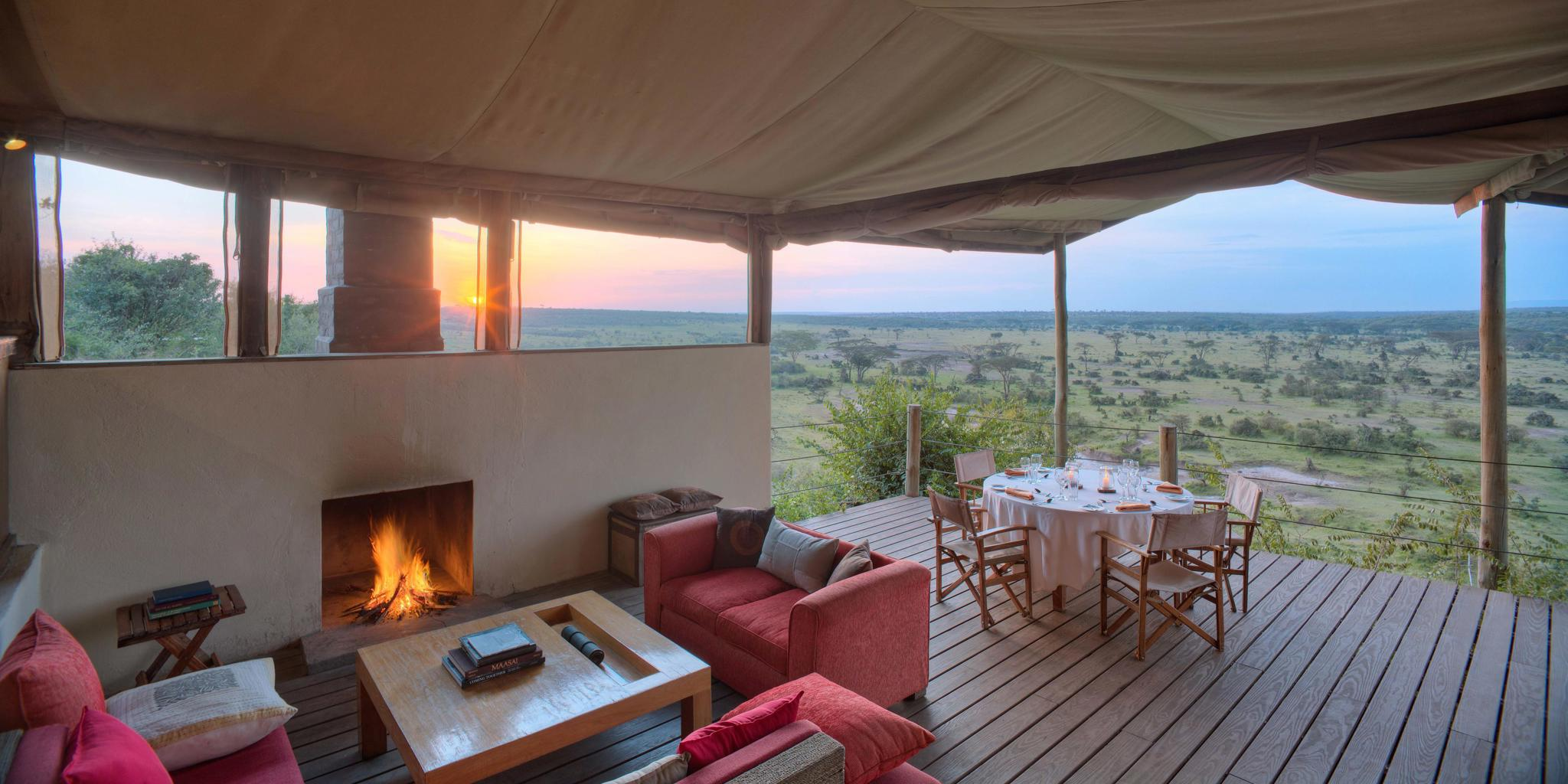 lounge, basecamp eagle view, greater mara conservancies, kenya