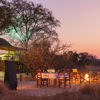 evening dining,  ntemwa busanga, kafue national park, zambia