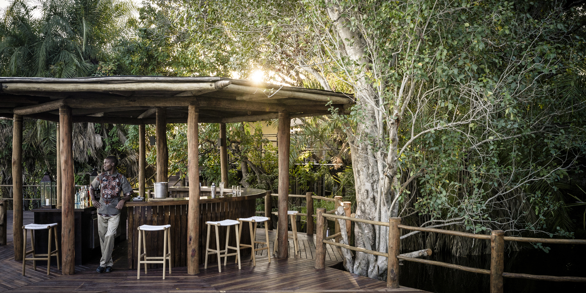 bar area, sanctuary sussi and chuma, victoria falls, zambia