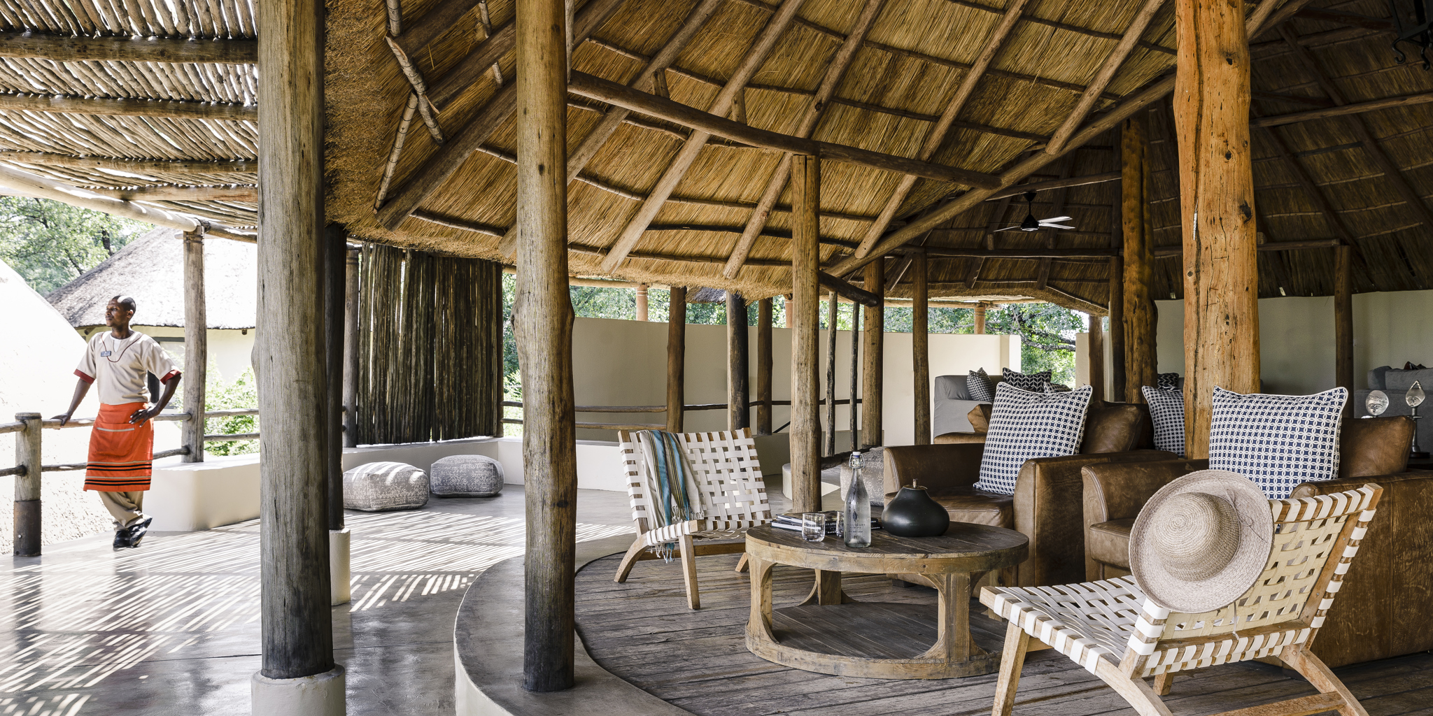 seating area, sanctuary sussi and chuma, victoria falls, zambia