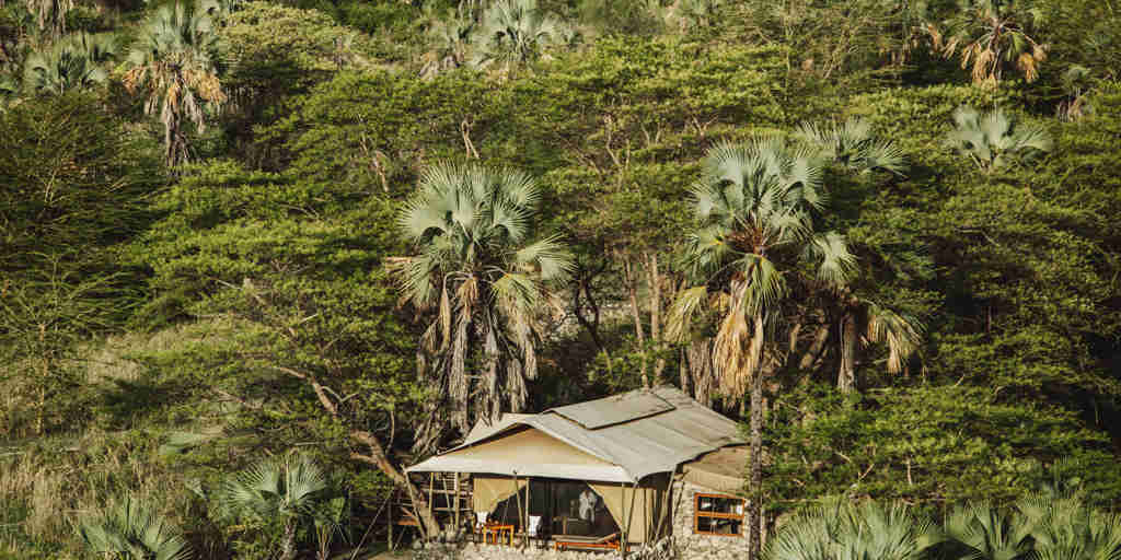 tented suite, chem chem safari lodge, tarangire national park, tanzania
