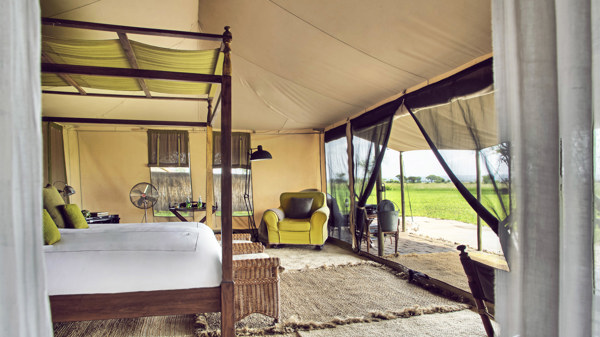 bedroom view, little chem chem, tarangire national park, tanzania