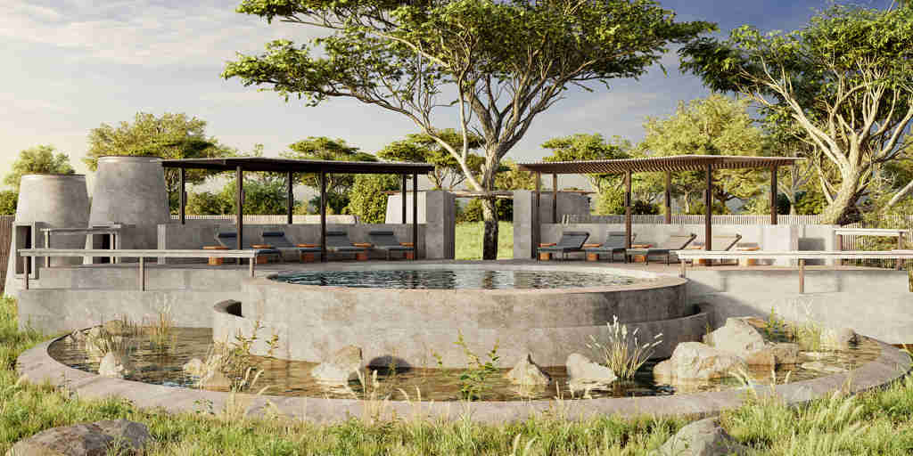 swimming pool, angama amboseli, amboseli national park, kenya