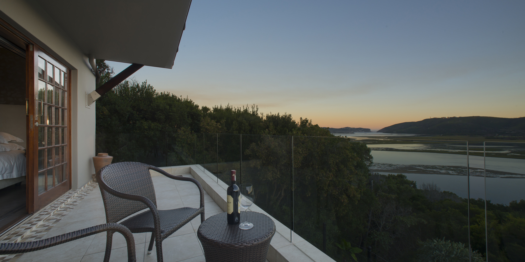 balcony views, kanonkop house, knysna, south africa