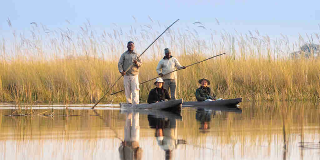 Mokoro activity, Kwando Splash Camp, Botswana