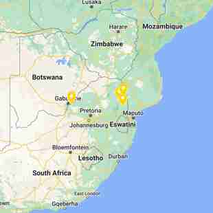 South Africa Parks Map