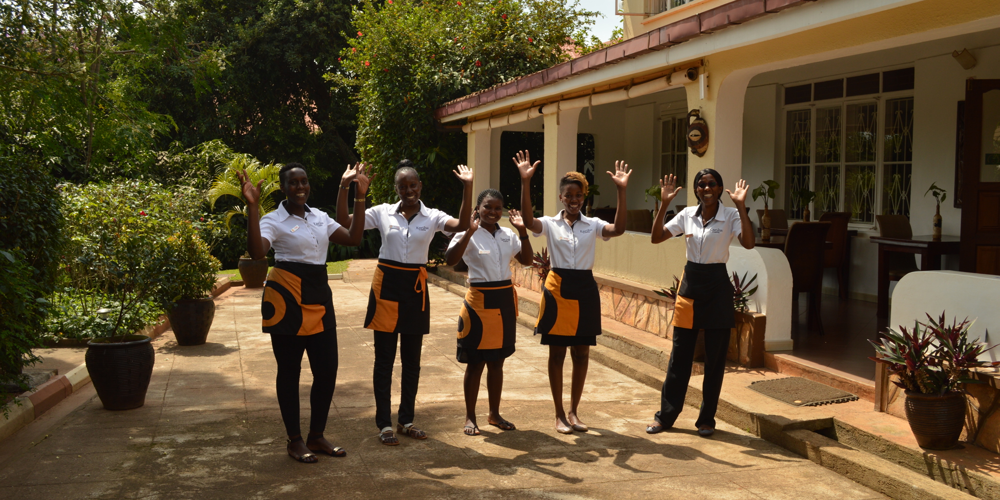 staff, karibu guesthouse, entebbe, uganda