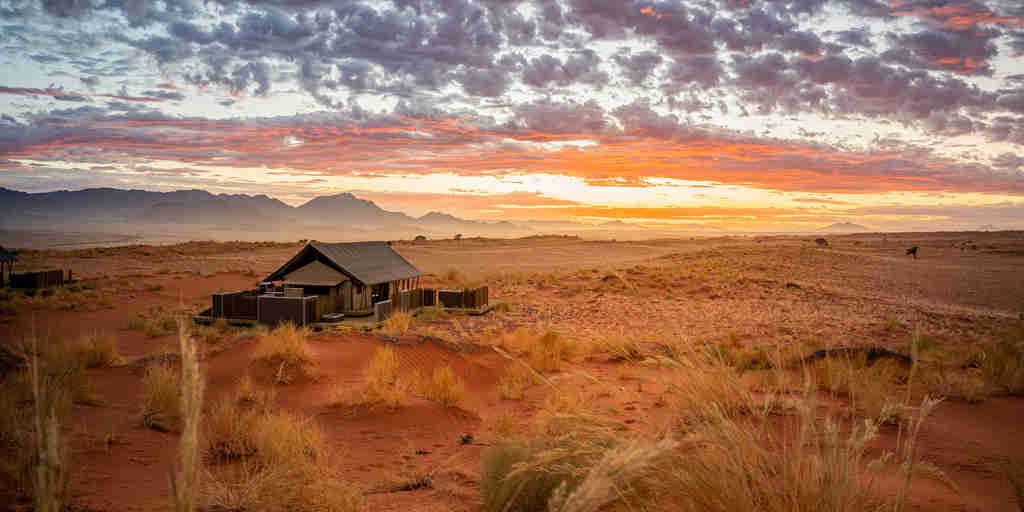 camp area, wolwedans dune camp, sossusvlei, namibia