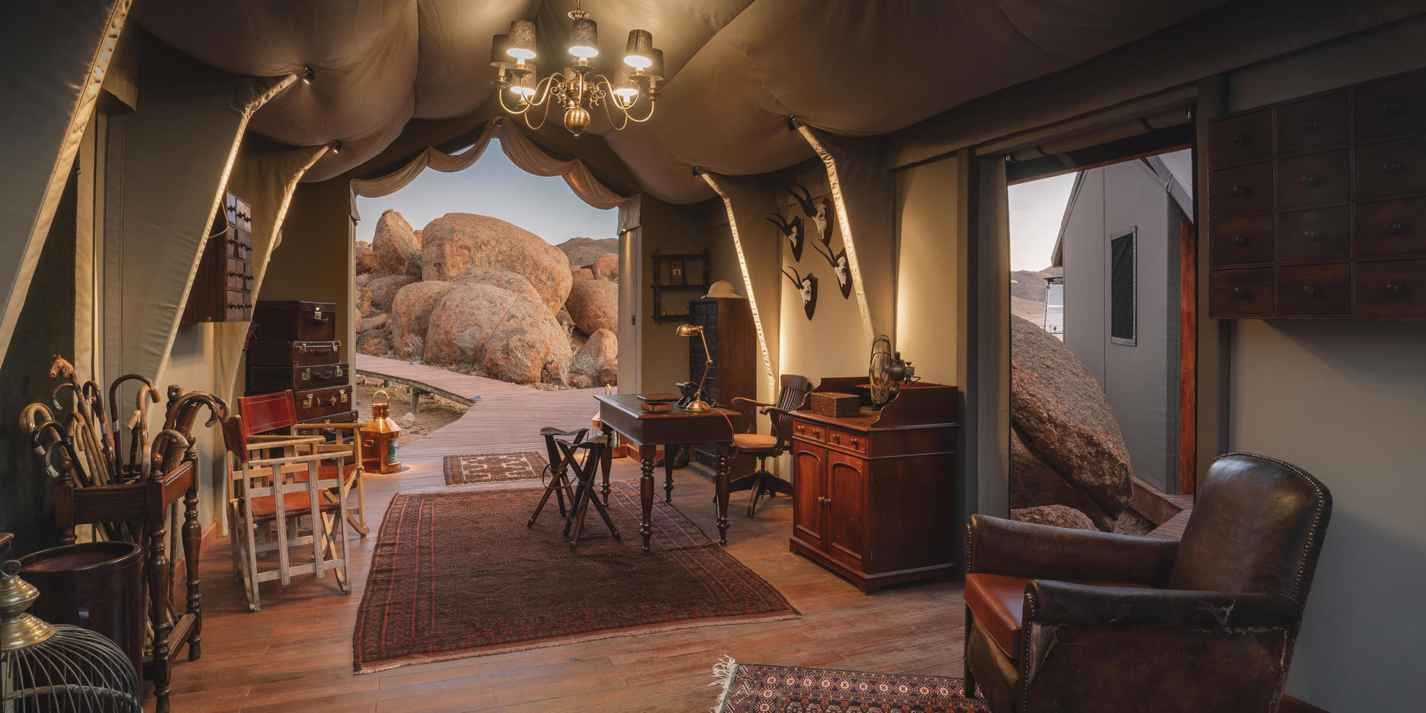 reception, Zannier Hotels Sonop, Hardap, Namib desert, Namibia