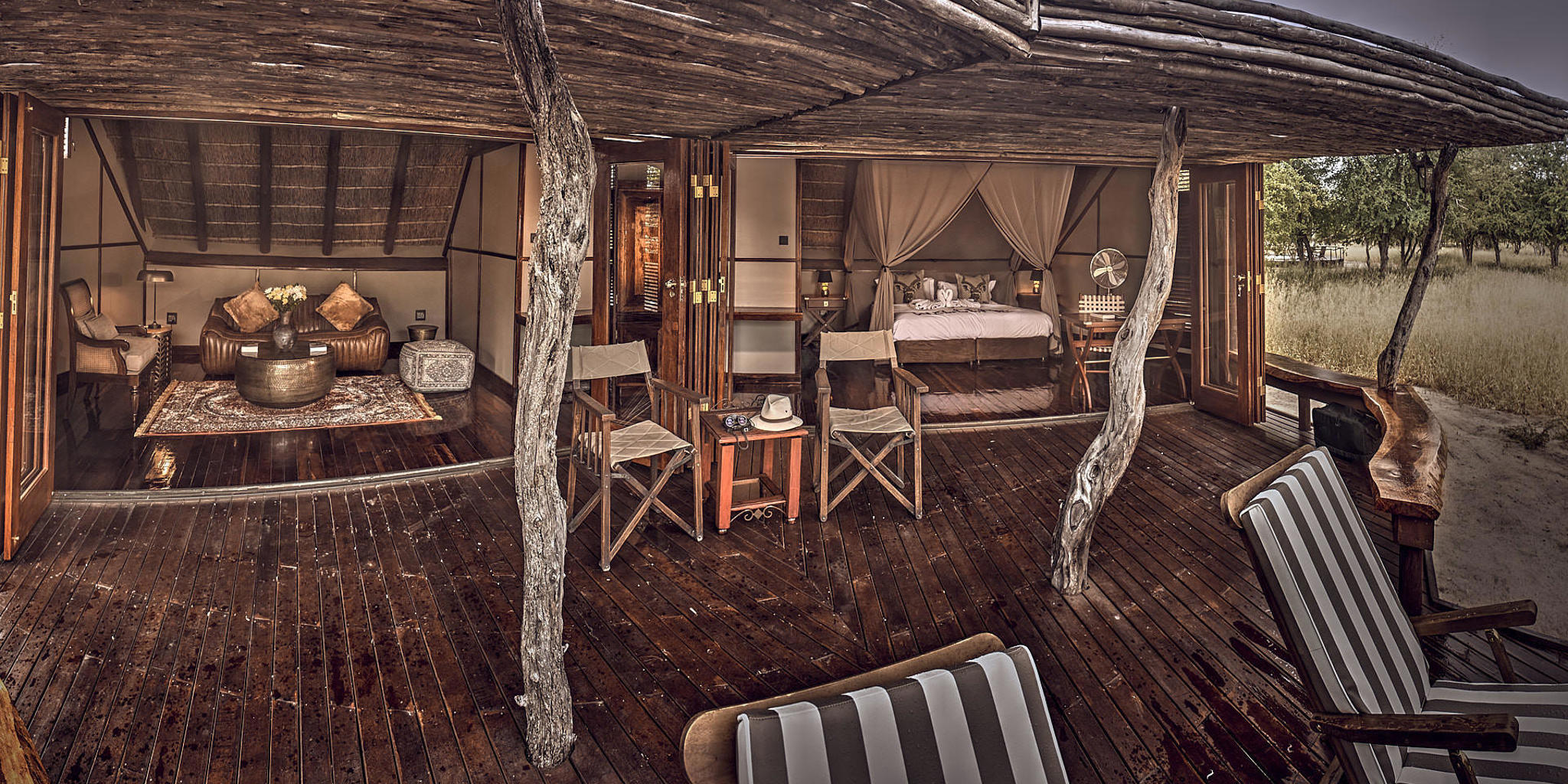 standard suite, deception valley lodge, central kalahari, botswana