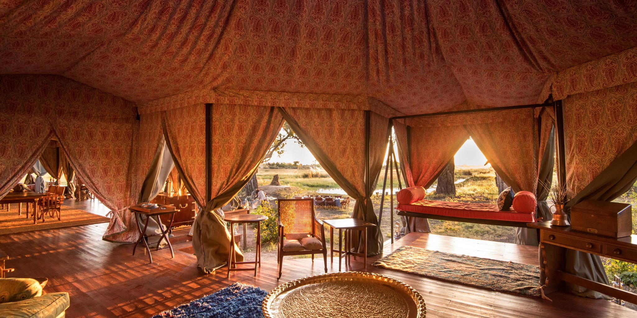 mian tent, dukes camp, okavango delta, botswana
