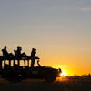 sunset game drive, dukes camp, okavango delta, botswana