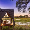camp view, dukes camp, okavango delta, botswana