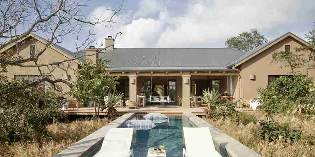 pool view, waterside at royal malewane, thornybush game reserve, south africa
