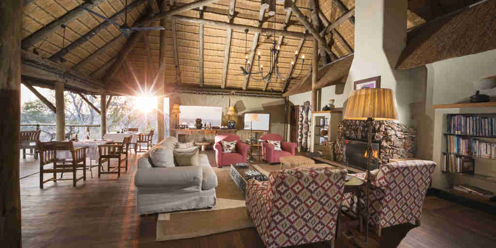 lounge area, little ongava, etosha national park, namibia